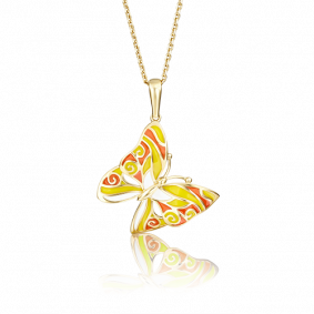 Подвеска из лимонного золота Platina 03-2384-00-000-1130-25 с эмалью 03-2384-00-000-1130-25 фото