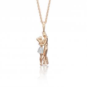 Золотая подвеска Platina 03-2433-00-401-1110-03 с фианитом 03-2433-00-401-1110-03 фото