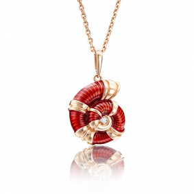 Золотая подвеска Platina 03-2445-01-401-1110-25 с фианитом и эмалью 03-2445-01-401-1110-25 фото