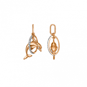 Золотая подвеска Platina 03-2446-00-401-1110-03 с фианитом 03-2446-00-401-1110-03 фото