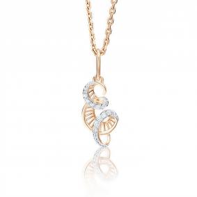 Золотая подвеска-буква Е Platina с фианитом 03-2448-Е-401-1110-03 03-2448-Е-401-1110-03 фото