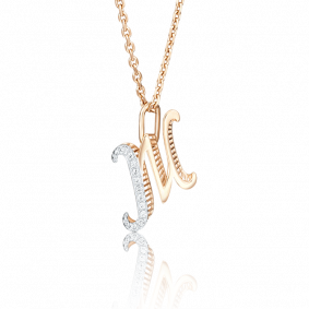 Золотая подвеска-буква Ж Platina с фианитом 03-2448-Ж-401-1110-03 03-2448-Ж-401-1110-03 фото