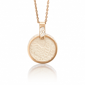 Золотая подвеска Символ года Петух Platina с бивнем мамонта и эмалью 03-2451-10-292-1110-46 03-2451-10-292-1110-46 фото