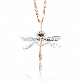 Подвеска из комбинированного золота Platina 03-2454-00-403-1111-65 с фианитом 03-2454-00-403-1111-65 фото