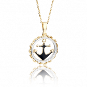 Подвеска-трансформер из комбинированного золота Platina с эмалью 03-2457-01-000-1121-25 03-2457-01-000-1121-25 фото