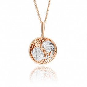 Золотая подвеска Знак зодиака Близнецы Platina 03-2463-03-000-1111 03-2463-03-000-1111 фото