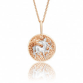 Подвеска из комбинированного золота Platina 03-2463-09-000-1111 03-2463-09-000-1111 фото