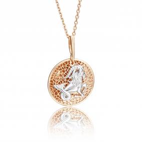 Золотая подвеска Знак зодиака Козерог Platina 03-2463-10-000-1111-48 03-2463-10-000-1111-48 фото