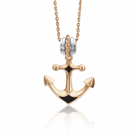 Подвеска из комбинированного золота Platina 03-2464-01-000-1111-25 с эмалью 03-2464-01-000-1111-25 фото