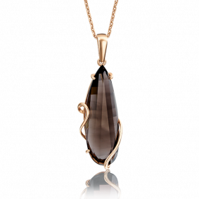 Золотая подвеска Platina 03-2469-00-202-1110-46 с кварцем 03-2469-00-202-1110-46 фото