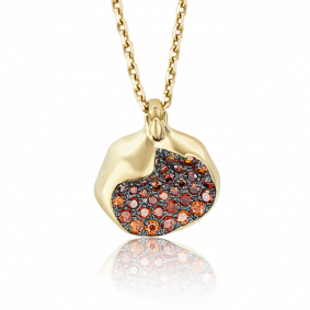 Подвеска из лимонного золота Platina 03-2471-00-404-1130-24 с фианитом 03-2471-00-404-1130-24 фото