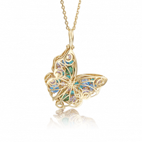 Золотая подвеска Platina 03-2484-01-404-1130 с фианитом 03-2484-01-404-1130 фото