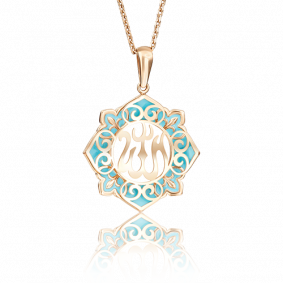 Золотая подвеска Platina 03-2486-01-000-1110-25 с эмалью 03-2486-01-000-1110-25 фото