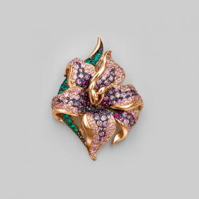 Золотая подвеска Platina 03-2487-02-404-1110-53 с фианитом 03-2487-02-404-1110-53 фото