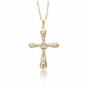 Подвеска из лимонного золота Platina 03-2492-00-401-1130-03 с фианитом 03-2492-00-401-1130-03 фото