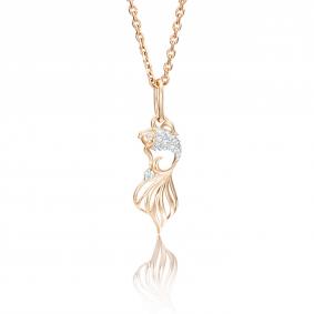 Золотая подвеска Platina 03-2493-00-401-1110-03 с фианитом 03-2493-00-401-1110-03 фото