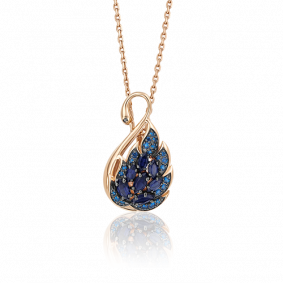 Золотая подвеска Platina 03-2497-00-404-1110-24 с фианитом 03-2497-00-404-1110-24 фото