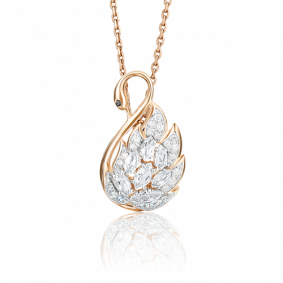 Золотая подвеска Platina 03-2497-00-503-1110-38 с фианитом 03-2497-00-503-1110-38 фото