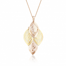 Подвеска из комбинированного золота Platina 03-2498-00-000-1113-48 03-2498-00-000-1113-48 фото