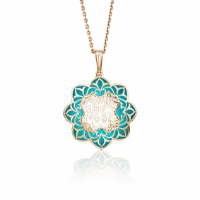 Золотая подвеска Platina 03-2502-00-000-1110-48 с эмалью 03-2502-00-000-1110-48 фото