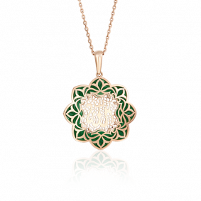 Золотая подвеска Platina 03-2502-01-000-1110-48 с эмалью 03-2502-01-000-1110-48 фото