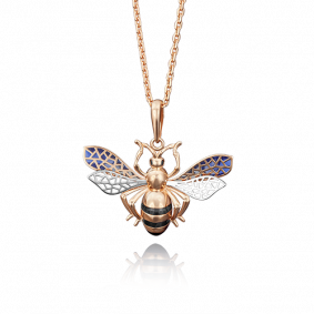 Золотая подвеска Platina с витражной эмалью и фианитом 03-2557-00-402-1110-48 03-2557-00-402-1110-48 фото