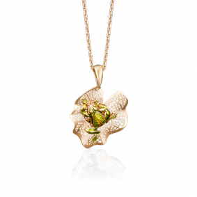 Золотая подвеска Platina 03-2582-00-000-1110-65 с эмалью 03-2582-00-000-1110-65 фото