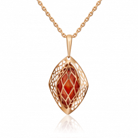 Золотая подвеска Platina 03-2614-01-000-1110-48 с эмалью 03-2614-01-000-1110-48 фото