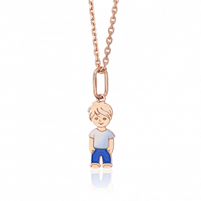 Золотая подвеска Platina 03-2622-00-000-1110-25 с эмалью 03-2622-00-000-1110-25 фото