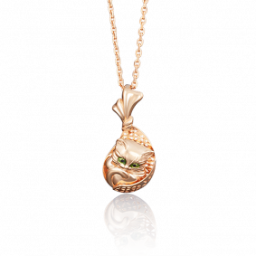 Золотая подвеска Platina 03-2625-00-000-1110-48 с эмалью 03-2625-00-000-1110-48 фото