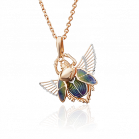 Золотая подвеска Platina 03-2639-00-000-1110-48 с эмалью 03-2639-00-000-1110-48 фото