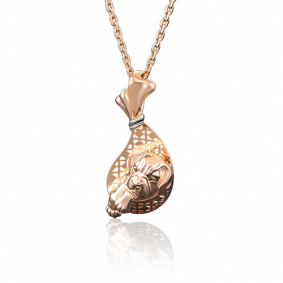 Золотая подвеска Platina 03-2649-00-000-1110-48 с эмалью 03-2649-00-000-1110-48 фото