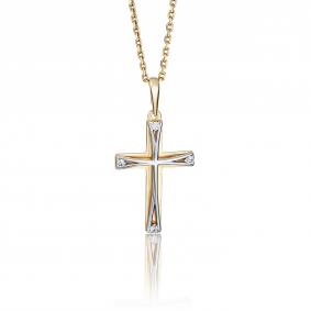 Подвеска из комбинированного золота Platina 03-2735-00-401-1121-03 с фианитом 03-2735-00-401-1121-03 фото