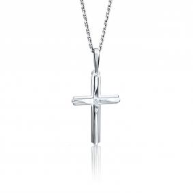 Подвеска из белого золота Platina 03-2736-00-401-1120-03 с фианитом 03-2736-00-401-1120-03 фото