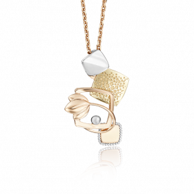 Подвеска из комбинированного золота Platina 03-2741-00-000-1113-48 03-2741-00-000-1113-48 фото