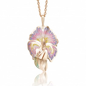 Золотая подвеска Platina 03-2755-00-000-1110-48 с эмалью 03-2755-00-000-1110-48 фото