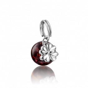 Серебряная подвеска Platina 03-2777-00-271-0200-62 с янтарём 03-2777-00-271-0200-62 фото