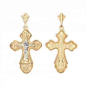 Золотая подвеска Золотые узоры 03-2782 03-2782 фото