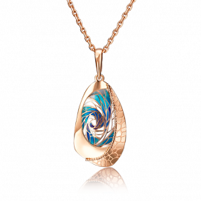 Золотая подвеска Platina 03-2785-00-000-1110-59 с эмалью 03-2785-00-000-1110-59 фото