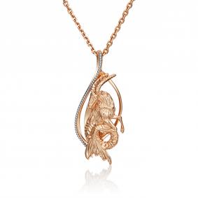 Подвеска Знак зодиака Козерог из комбинированного золота Platina 03-2814-01-000-1111-48 03-2814-01-000-1111-48 фото