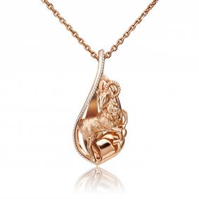 Золотая подвеска Знак зодиака Овен Platina 03-2814-03-000-1111-48 03-2814-03-000-1111-48 фото