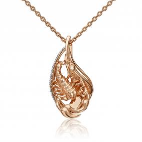 Золотая подвеска Знак зодиака Скорпион Platina 03-2814-05-000-1111-48 03-2814-05-000-1111-48 фото