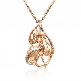 Подвеска Знак зодиака Весы из комбинированного золота Platina 03-2814-06-000-1111-48 03-2814-06-000-1111-48 фото