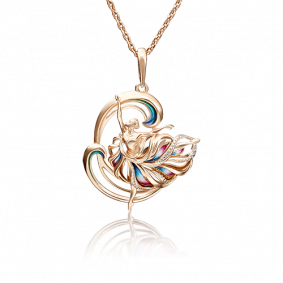 Золотая подвеска Platina с витражной эмалью 03-2816-00-000-1110-65 03-2816-00-000-1110-65 фото