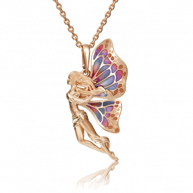 Золотая подвеска Platina 03-2843-00-000-1110-59 с эмалью 03-2843-00-000-1110-59 фото