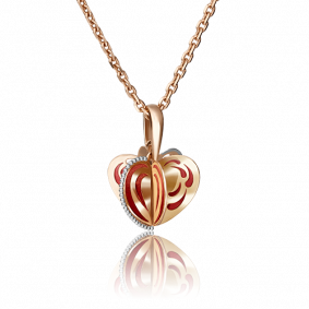 Золотая подвеска Platina 03-2846-00-000-1110-48 с эмалью 03-2846-00-000-1110-48 фото