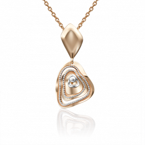 Подвеска из комбинированного золота Platina 03-2861-00-000-1111-66 03-2861-00-000-1111-66 фото
