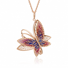 Золотая подвеска Platina с витражной эмалью 03-2871-00-000-1110-48 03-2871-00-000-1110-48 фото