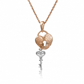 Подвеска из комбинированного золота Platina 03-2881-00-000-1111 03-2881-00-000-1111 фото