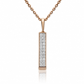 Золотая подвеска Platina 03-2979-00-401-1110-48 с фианитом 03-2979-00-401-1110-48 фото